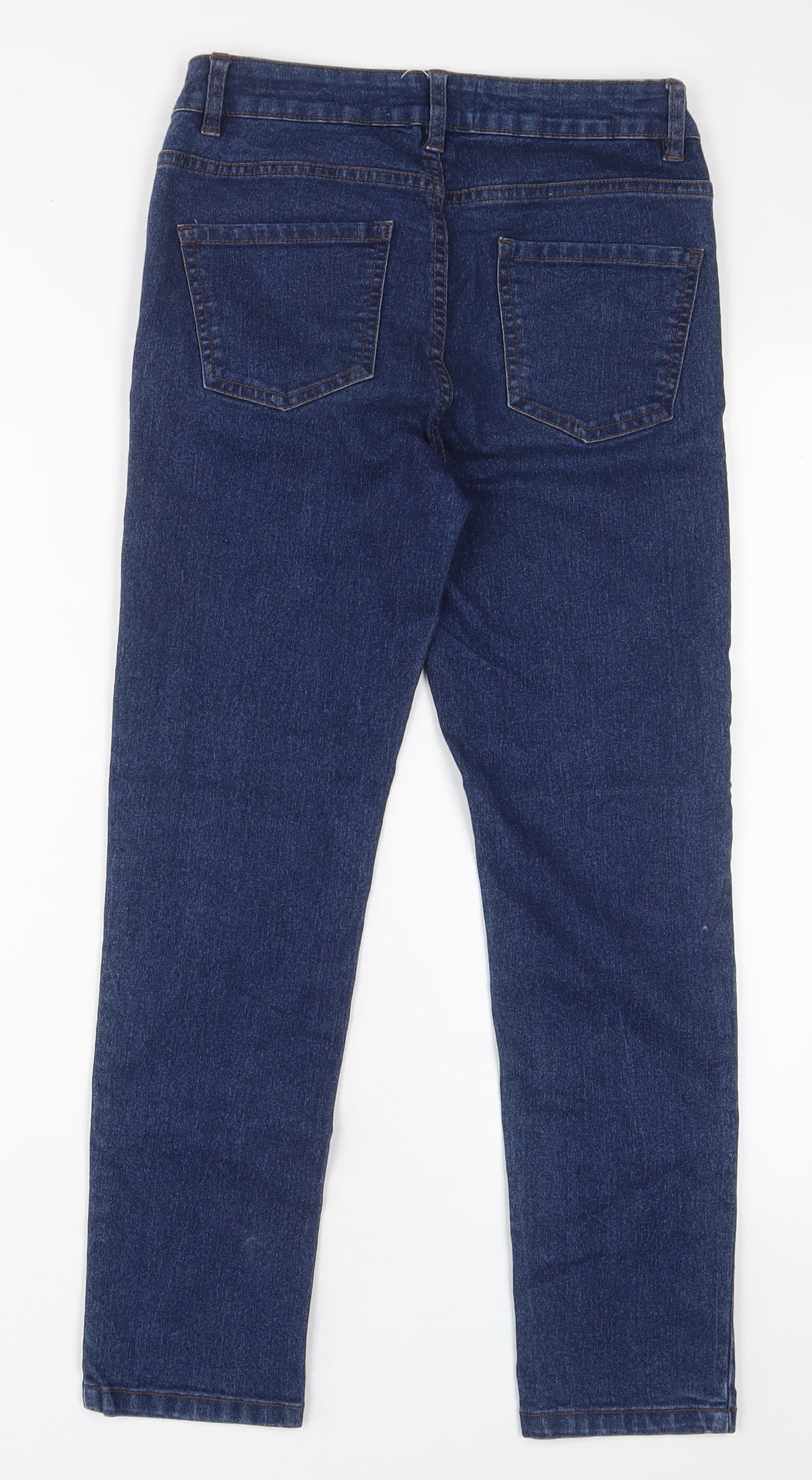 New Look Womens Blue Cotton Skinny Jeans Size 6 L25 in Regular Zip