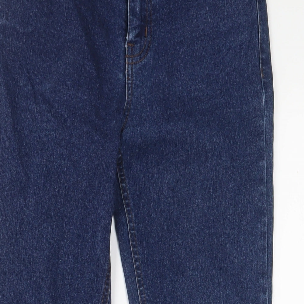 New Look Womens Blue Cotton Skinny Jeans Size 6 L25 in Regular Zip