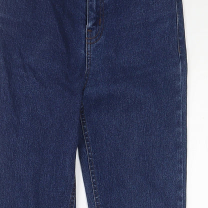 New Look Womens Blue Cotton Skinny Jeans Size 6 L25 in Regular Zip