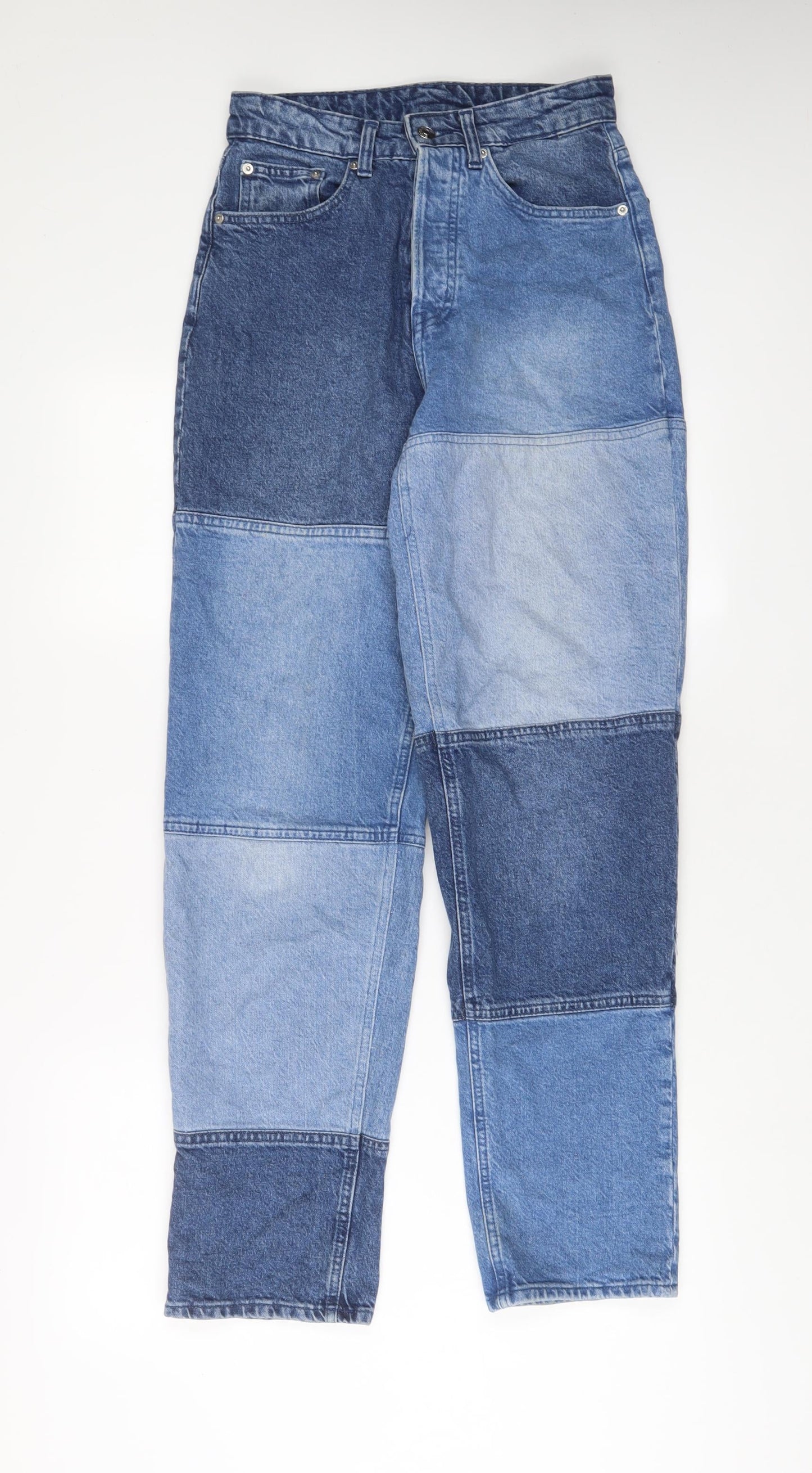 Womens UK Size 8 H&M Regular Fit Straight Blue Jeans