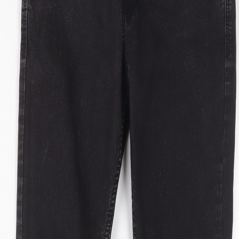 Pull&Bear Womens Black Cotton Skinny Jeans Size 10 L27 in Regular Zip