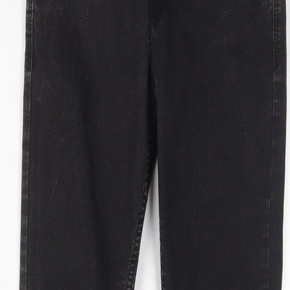 Pull&Bear Womens Black Cotton Skinny Jeans Size 10 L27 in Regular Zip