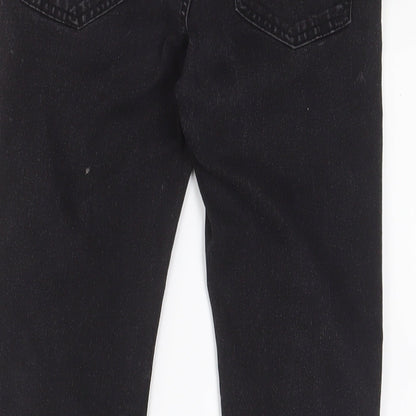 Pull&Bear Womens Black Cotton Skinny Jeans Size 10 L27 in Regular Zip