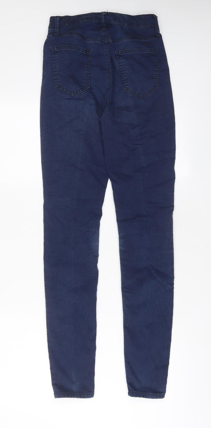 Womens UK Size 8 Marks and Spencer Regular Fit Skinny Blue Jeans