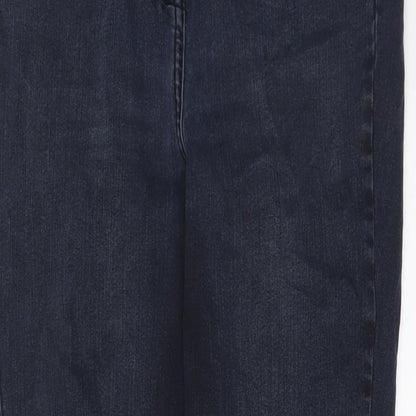 NEXT Womens Blue Cotton Skinny Jeans Size 30 in L30 in Regular Zip