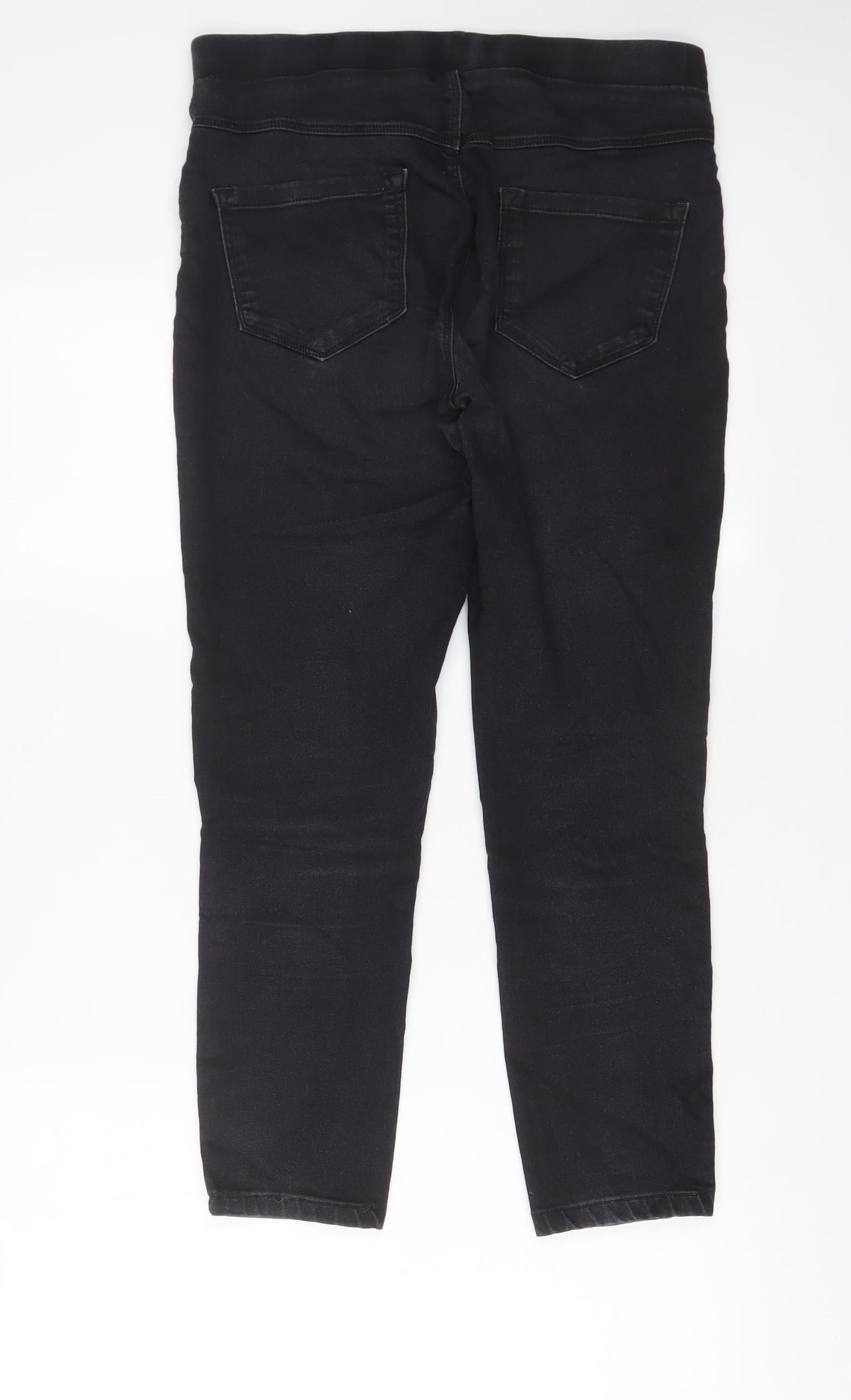 TU Womens Grey Cotton Jegging Jeans Size 12 L20.5 in Regular