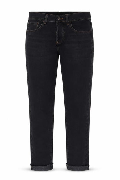 Collusion Womens Black Cotton Straight Jeans Size 28 in L29 in Regular Zip