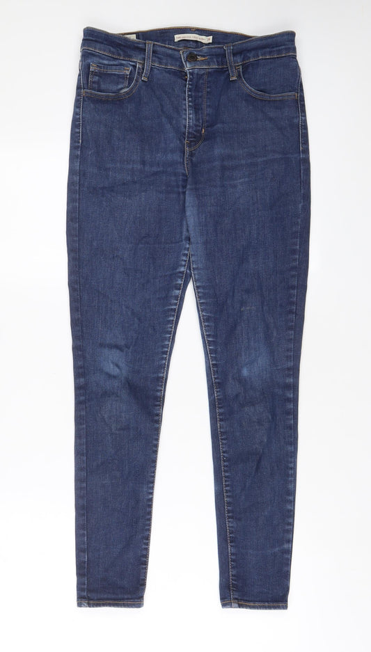 Levi's Womens Blue Cotton Skinny Jeans Size 28 in L28 in Regular Zip
