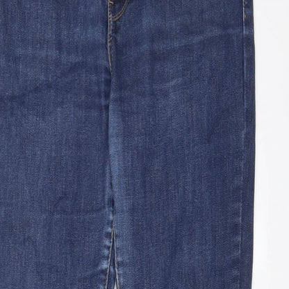 Levi's Womens Blue Cotton Skinny Jeans Size 28 in L28 in Regular Zip