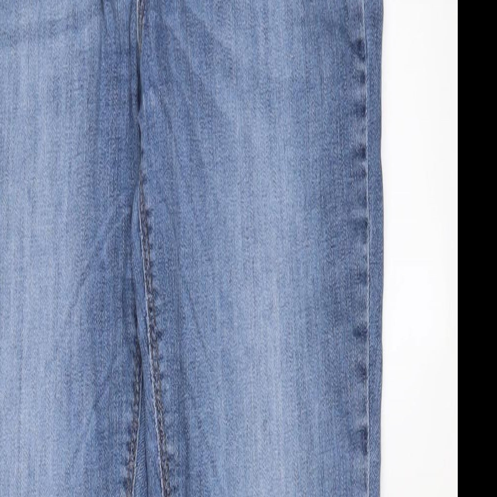 Only Womens Blue Cotton Straight Jeans Size 23 in L32 in Regular Zip