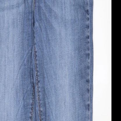 Only Womens Blue Cotton Straight Jeans Size 23 in L32 in Regular Zip