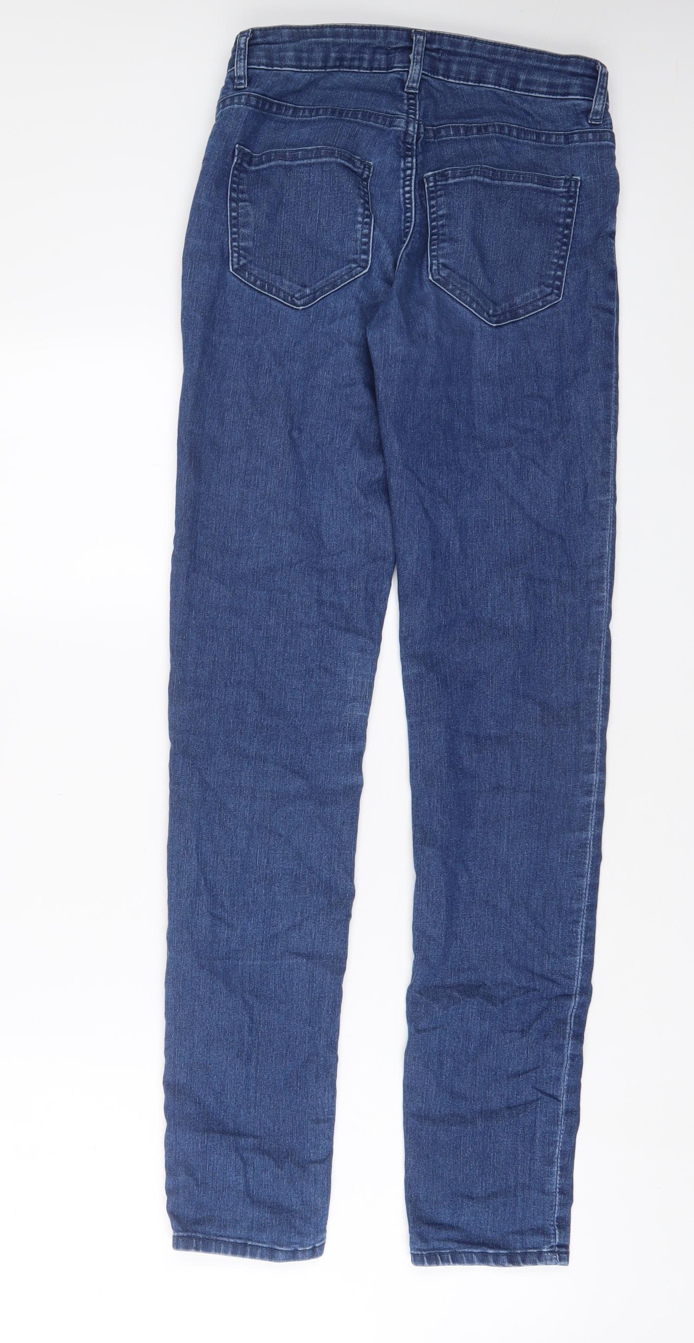 Womens UK Size 6 H&M Regular Fit Skinny Blue Jeans