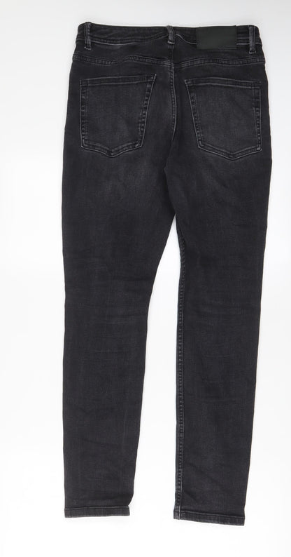 Denim & Co. Mens Black Cotton Skinny Jeans Size 32 in L30 in Regular Button