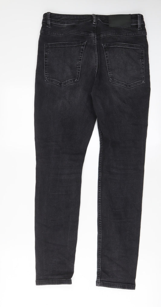 Denim & Co. Mens Black Cotton Skinny Jeans Size 32 in L30 in Regular Button