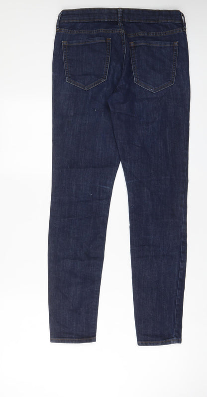 Gap Womens Blue Cotton Skinny Jeans Size 10 L29 in Regular Zip