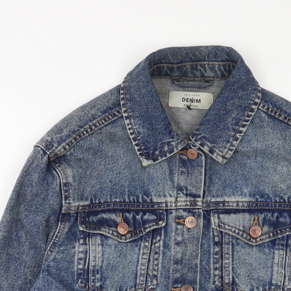 Womens UK Size 10 New Look Blue Jacket