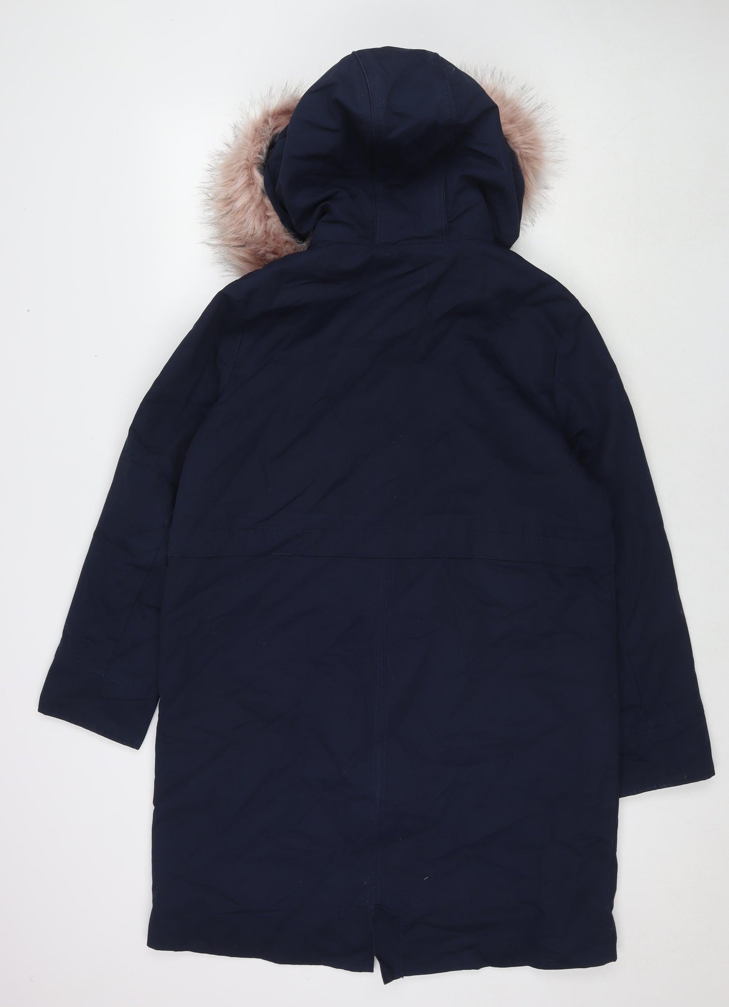 Great Plains London Womens Blue Parka Jacket Size 10 Zip