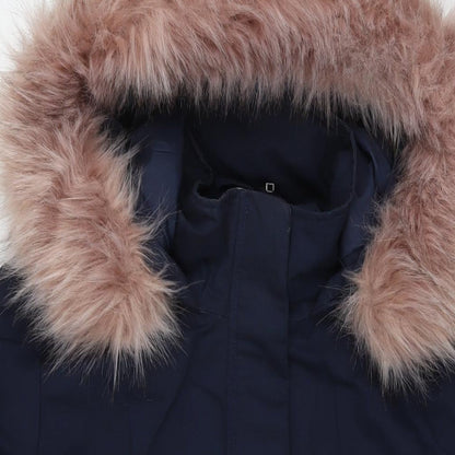 Great Plains London Womens Blue Parka Jacket Size 10 Zip