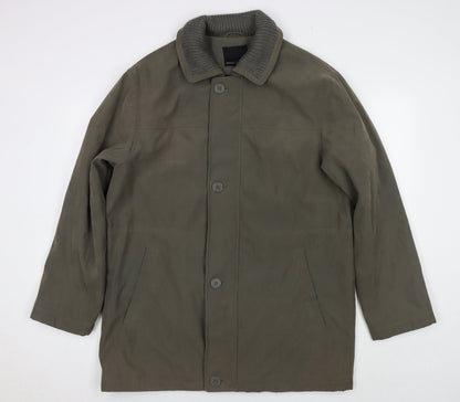 Henley & Knight Womens Green Jacket Size L Zip