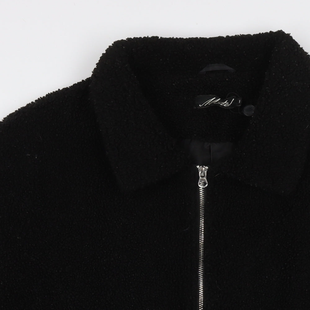 Womens UK Size M Motel Black Overcoat