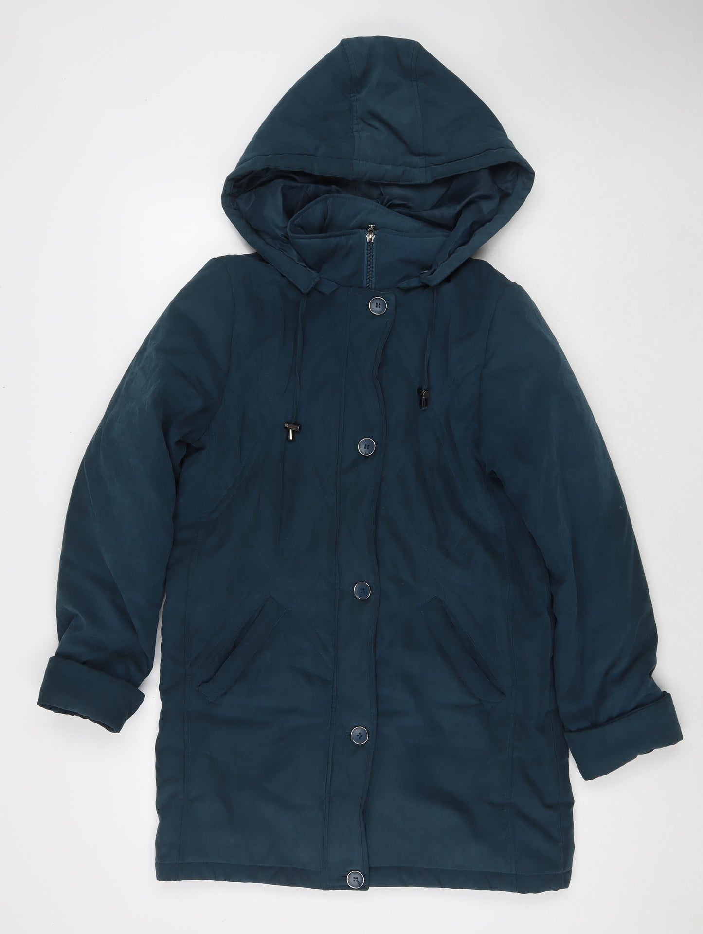 Womens UK Size 12 Classics Blue Parka Coat