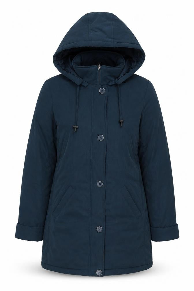 Womens UK Size 12 Classics Blue Parka Coat