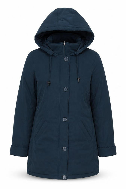 Womens UK Size 12 Classics Blue Parka Coat