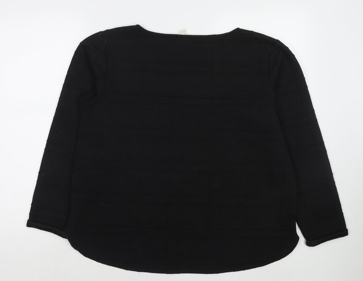 Womens UK Size L H&M Black Pullover Jumper