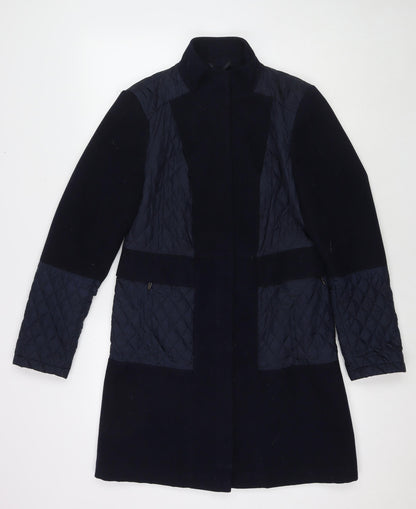 Womens UK Size 10 Marks and Spencer Blue Pea Coat