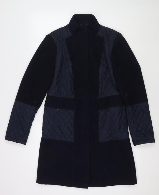 Womens UK Size 10 Marks and Spencer Blue Pea Coat