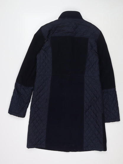Womens UK Size 10 Marks and Spencer Blue Pea Coat