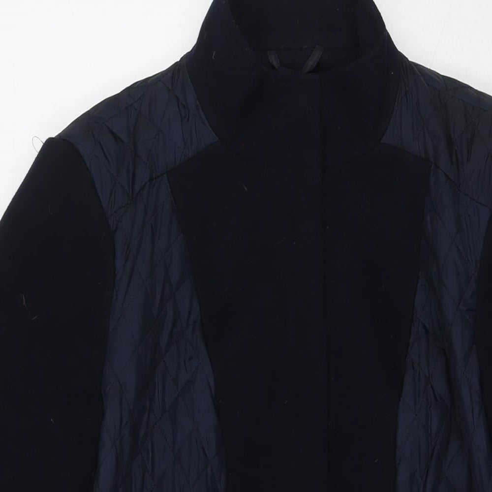 Womens UK Size 10 Marks and Spencer Blue Pea Coat