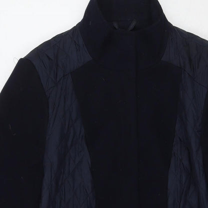 Womens UK Size 10 Marks and Spencer Blue Pea Coat