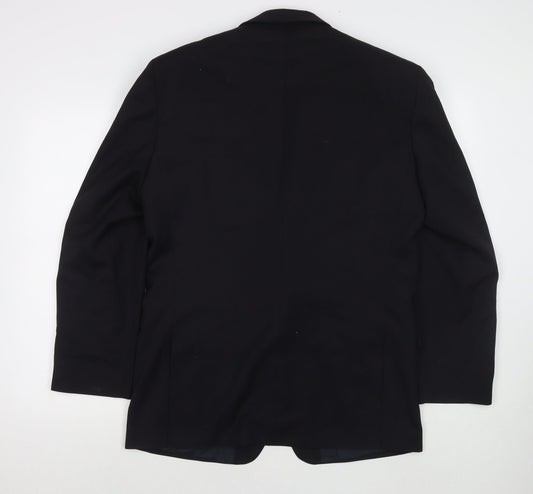 Mens UK Size 40 C&A Regular Black Suit Jacket