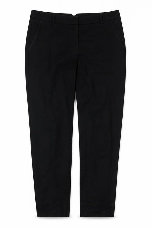 Womens UK Size 10 Mango Regular Fit  Black Trousers