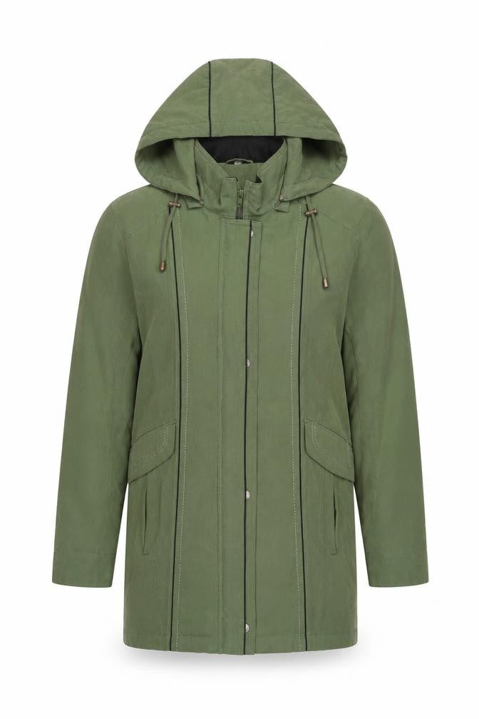 Womens UK Size S Anna Rose Green Parka Coat
