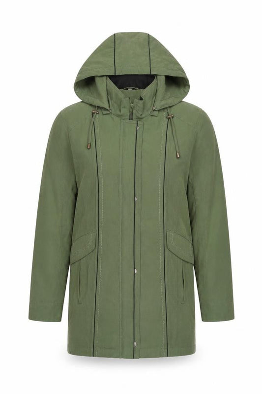 Womens UK Size S Anna Rose Green Parka Coat