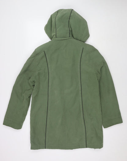 Womens UK Size S Anna Rose Green Parka Coat