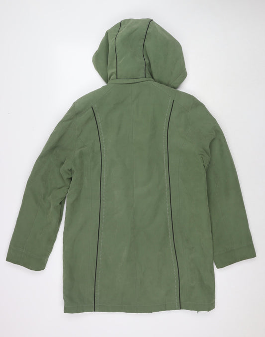 Womens UK Size S Anna Rose Green Parka Coat