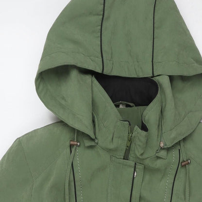 Womens UK Size S Anna Rose Green Parka Coat