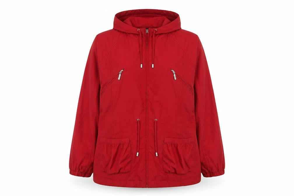 Per Una Womens Red Parka Jacket Size XL Zip
