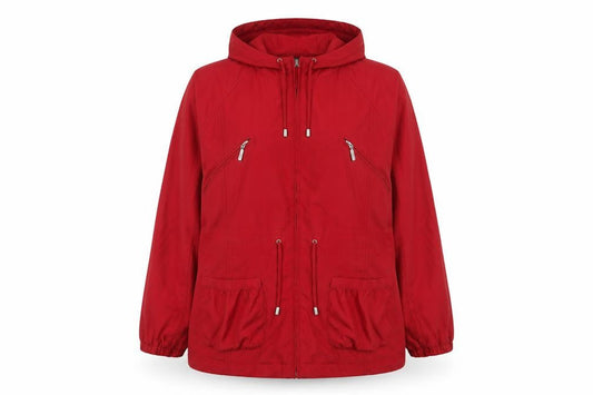 Per Una Womens Red Parka Jacket Size XL Zip
