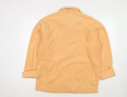 Back view of Fabrizio women’s orange jacket, size M, zip -, size M/l