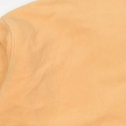 Brand and care label for Fabrizio women’s orange jacket, size M, zip -, size M/l