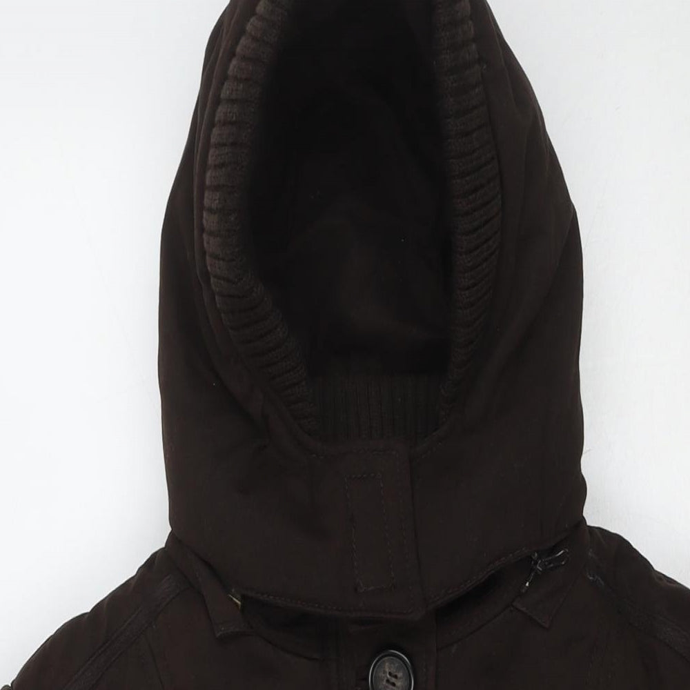 Womens UK Size XL Zara Brown Parka Coat
