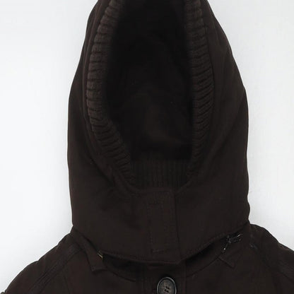 Womens UK Size XL Zara Brown Parka Coat