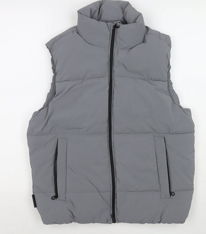 Mens UK Size XS Sinsay Grey Gilet