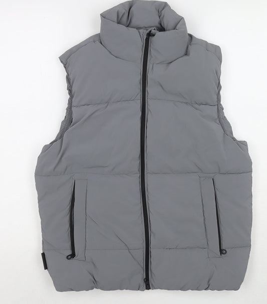 Mens UK Size XS Sinsay Grey Gilet