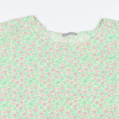 Womens UK Size 18 Dorothy Perkins Green Basic T-Shirt