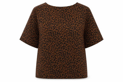 Womens UK Size 14 St Michael Brown Basic Blouse